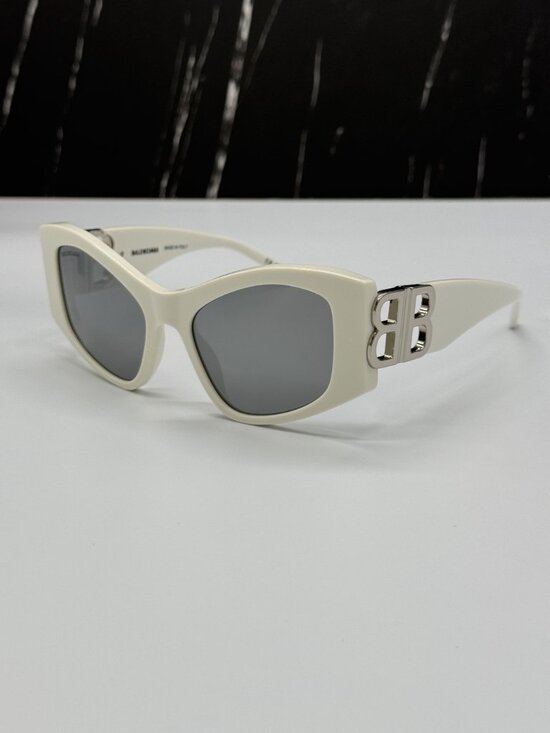 NEW BALENCIAGA BB0287S 006 WHITE CAT EYE WOMEN SUNGLASSES BALENCIAGA EYEWEAR main image 11